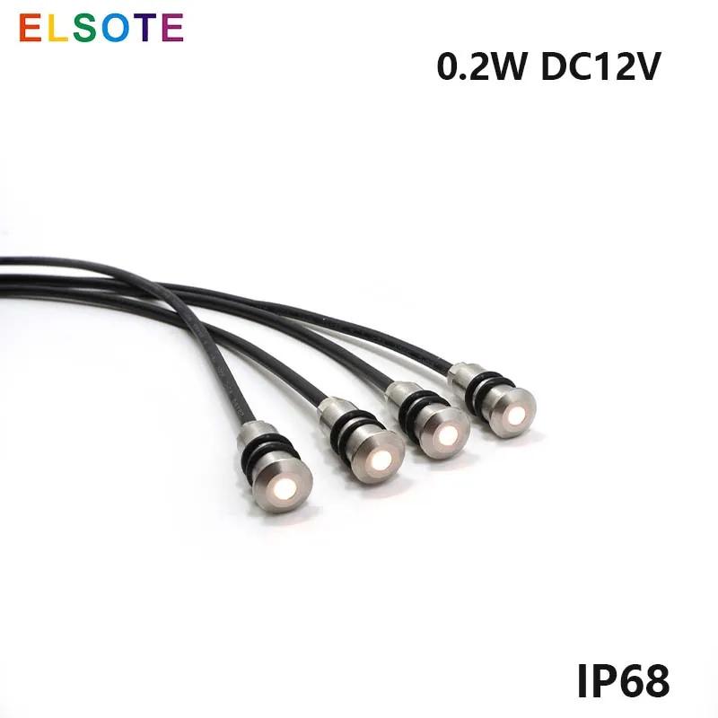 ELSOTE  ߿ ̴ LED  ƮƮ,  ,  ũ, ,   , DC12V, 0.2W, IP68